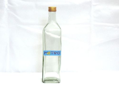 Plain 1000ml Oil Glass Bottle, Shape : Round