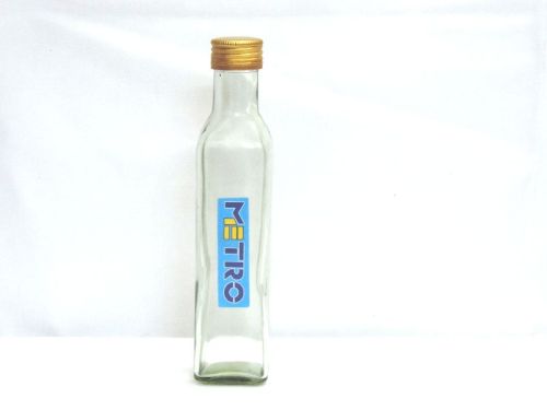 250ml Oil Glass Bottle, Feature : Heat Resistance, Transparent