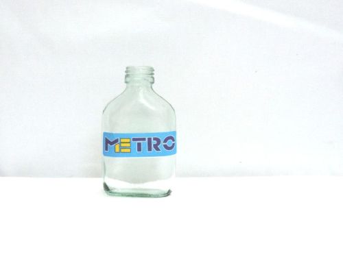 90ml Flat Glass Bottle, Shape : Round