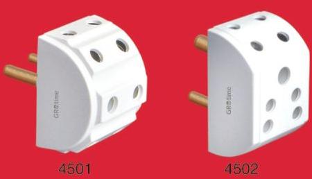 Rectangular Metal Multi Plug Socket, For Homes, Industries, Offices, Certification : ISI Certified