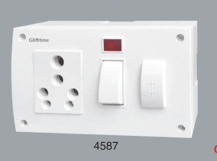 ABS Switch Socket Combined Box, Certification : CE Certified