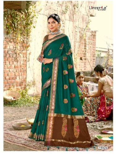 Unstitched Linen Silk Saree Manufacturers, For Easy Wash, Dry Cleaning, Anti-Wrinkle, Shrink-Resistant