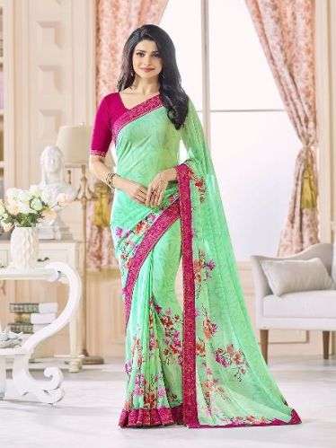 Unstitched Designer Sarees, For Easy Wash, Dry Cleaning, Anti-Wrinkle, Shrink-Resistant, Packaging Size : Single