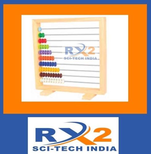 RX2 High Quality Counting Abacus (Wooden), For College, School, Math Lab Items, Size : Standard