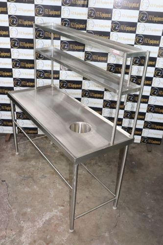 Dish Landing Table With Garbage Chute