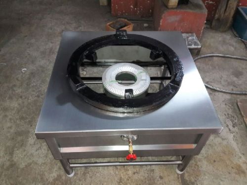 Stainless Steel Manual Single Bulk Cooking Range, Color : Silver