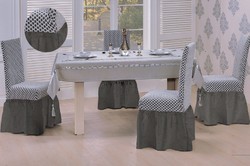 Checked Polyester Table Cover, Size : 4x4, 6x4, 8x4