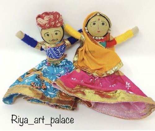 Small Handmade Rajasthani Puppet, For Personal, Playing, Packaging Type : Bag, Box, Carton, Packet