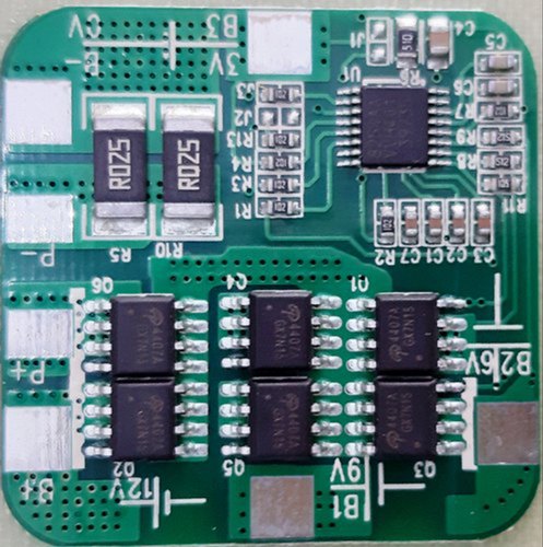 12.8V 4s 10 AMP Lifepo4 BMS, Size : 34 X 34 X 3 Mm