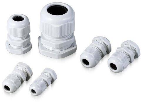 Polished Nylon PG Cable Gland, Color : White, Gray