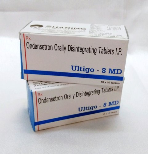 Ultigo-8 MD Ondansetron Orally Disintegrating Tablet, For Hospital, Packaging Type : Box