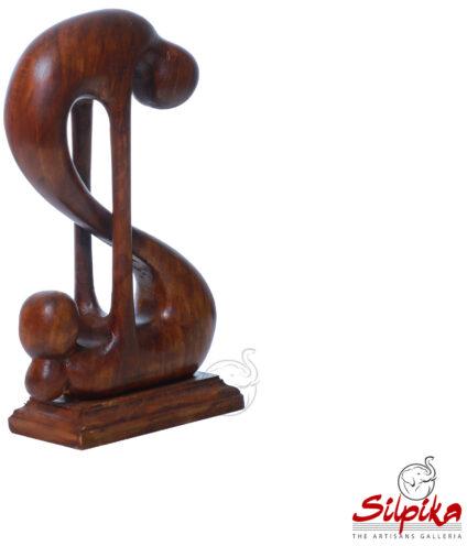 Silpika Wooden Dollar Love Sculpture, For Interior Decor, Home, Gifting, Packaging Type : Carton Box