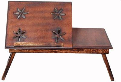 Portable Wooden Study Table, Size : 23 X 11x10 Inch