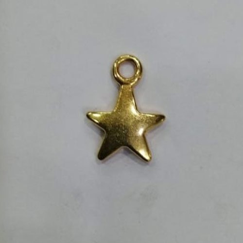 Polished Star Metal Zip Puller, For Bags, Garments, Color : Golden