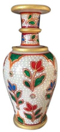 Polished Decorative Marble Pot, For Garden, Home, Hotel, Office, Style : Modular