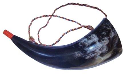 18 Inch Buffalo Drinking Horn, Color : Black