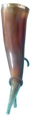 6 Inch Buffalo Drinking Horn, Color : Brown