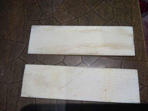 Rectangle Buffalo Bone Scale, Color : White