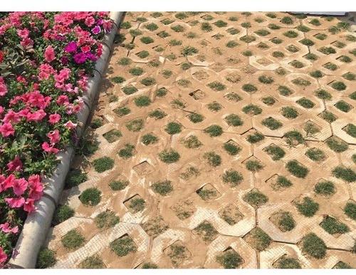 Hexagonal Concrete Grass Paver Blocks, For Flooring, Size : 15x24 Inch