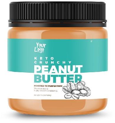 Keto Crunchy Peanut Butter, For Breadspreads, Color : Brown, Brownish