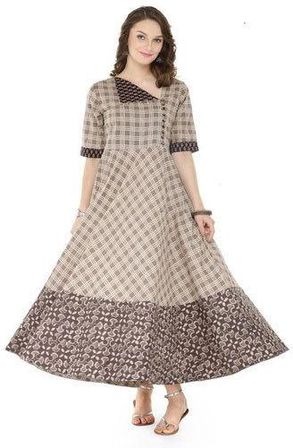 Ladies Anarkali Kurti, Size : M, XL, XXL
