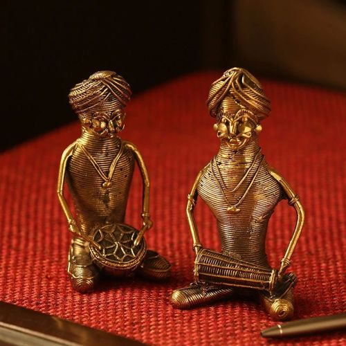 Dhokra Brass Figurine, For Heat Resistance, Rust Proof, Packaging Type : Thermocol Box