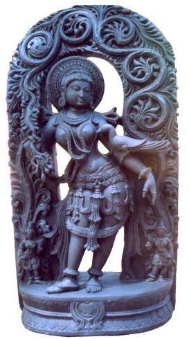 Polished Plain Stone Handcrafted Lady Statue, Size : Multisize