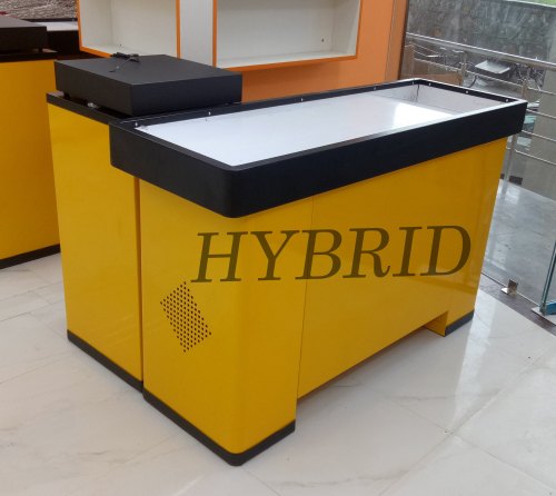 Hybrid Mild Steel Grocery Store Counter