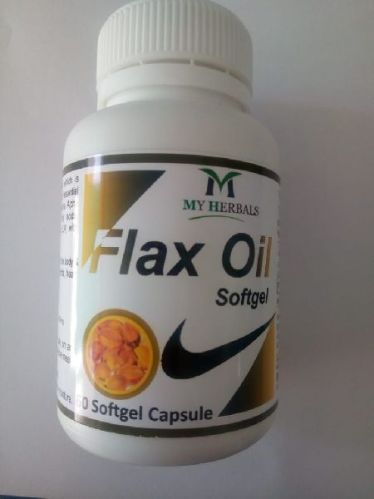 Flax Oil Capsules, Packaging Type : Plastic Bottle
