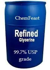 Refined Glycerine 99.7% MIN USP, For Cosmetics, Personal Use, Form : Liquid