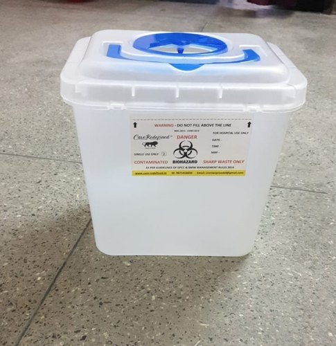 Square 7.5 LTR Hospital Sharp Containers, For Good Quality, Feature : Leak Proof