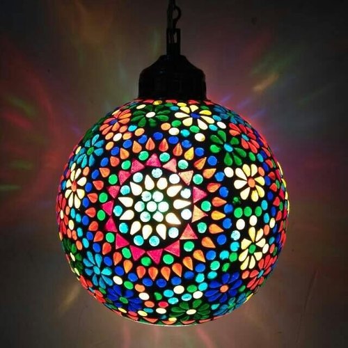 Mosaic Hurricane Lamp