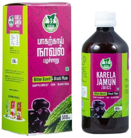 Health Supplement Karela Jamun Juice, For Drinking, Form : Liquid