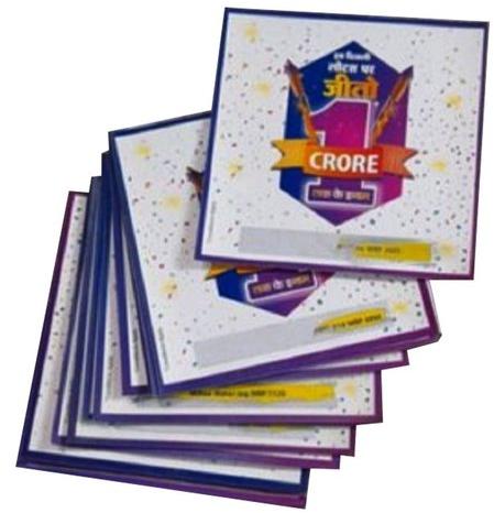 Paper Scratch Card, Size : 50mmx90mm