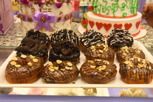 Round Chocolate Donuts