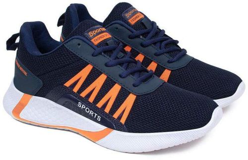 Asian Black Orange Sports Shoes, Gender : Male