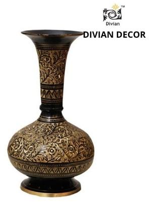 Divian Decor Polished Brass Goblet Vase, For Toughness, Seamless Finish, Rust Proof, Style : Antique