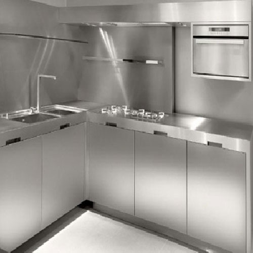 Elegant Stainless Steel Modular Kitchen, For Home, Hotel, Motel, Restaurent, Feature : Accurate Dimension