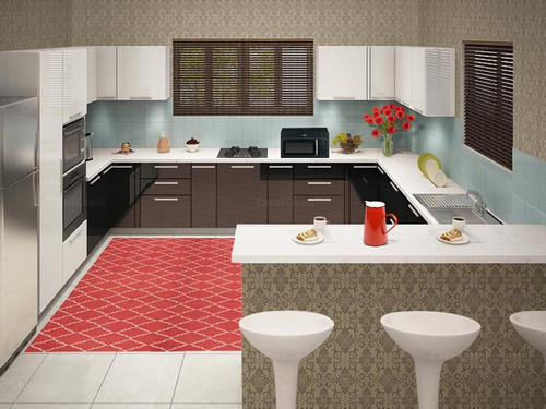 Polished G Shaped Modular Kitchen, Feature : Attractive Designs