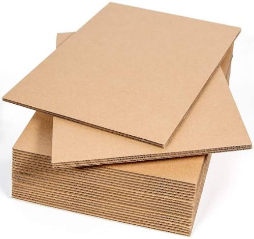 Plain Craft Paper Corrugated Sheets 3/5/7 Ply, Shape : Square