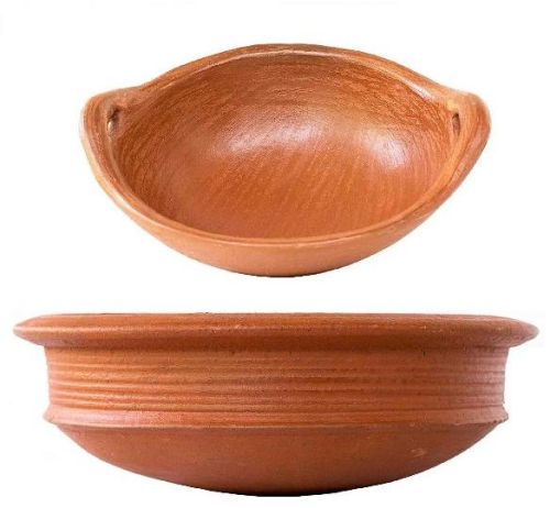 Earthen Kadai And Clay Pots Set