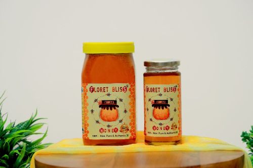 FLORET BLISS Raw Honey, Color : Yellow, Dark Brown