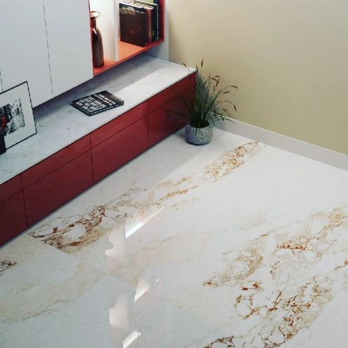 Polished Plain Slab Tiles, For Flooring, Wall