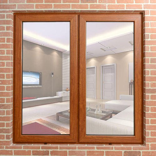 Casement Openable UPVC Windows, Color : Light Oak