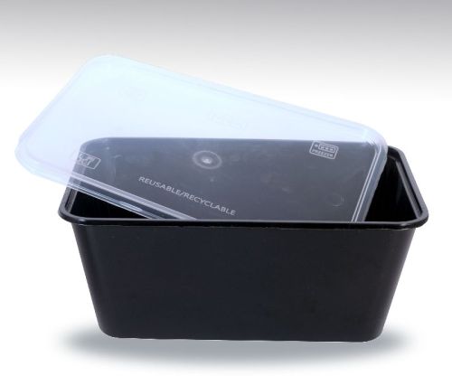 Plastic 1000 ML Rectangular Container, Size : 174 X 120x 71