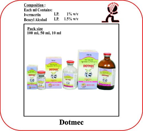Ivermectin Liquid Injection - Dotmec (10 mL)