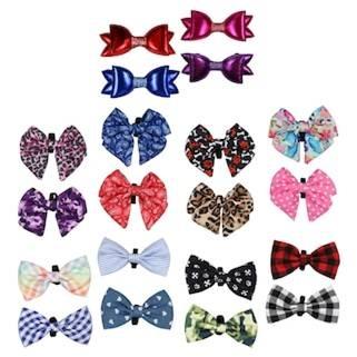 Bow Dog Collar Accessories, 2-PC. Sets