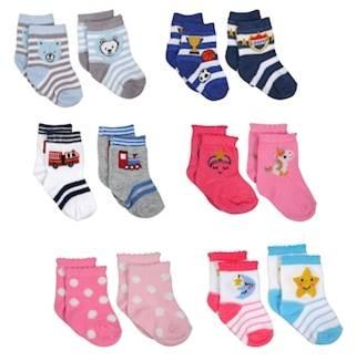 Colorful Baby Socks, 2-CT. Packs, Gender : Kids