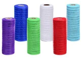 Decorative Mesh, 5 Yd. Rolls, Color : Black, Blue, Grey, White