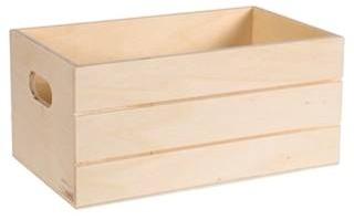 Rectangular Wooden Crate With Handles, Length : 4inch